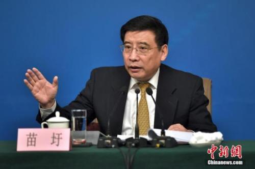 資料圖：苗圩。<a target='_blank' href='http://www.chinanews.com/'>中新社</a>記者金碩攝